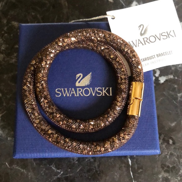Swarovski Jewelry - Swarovski Stardust Brown Double Bracelet NWT